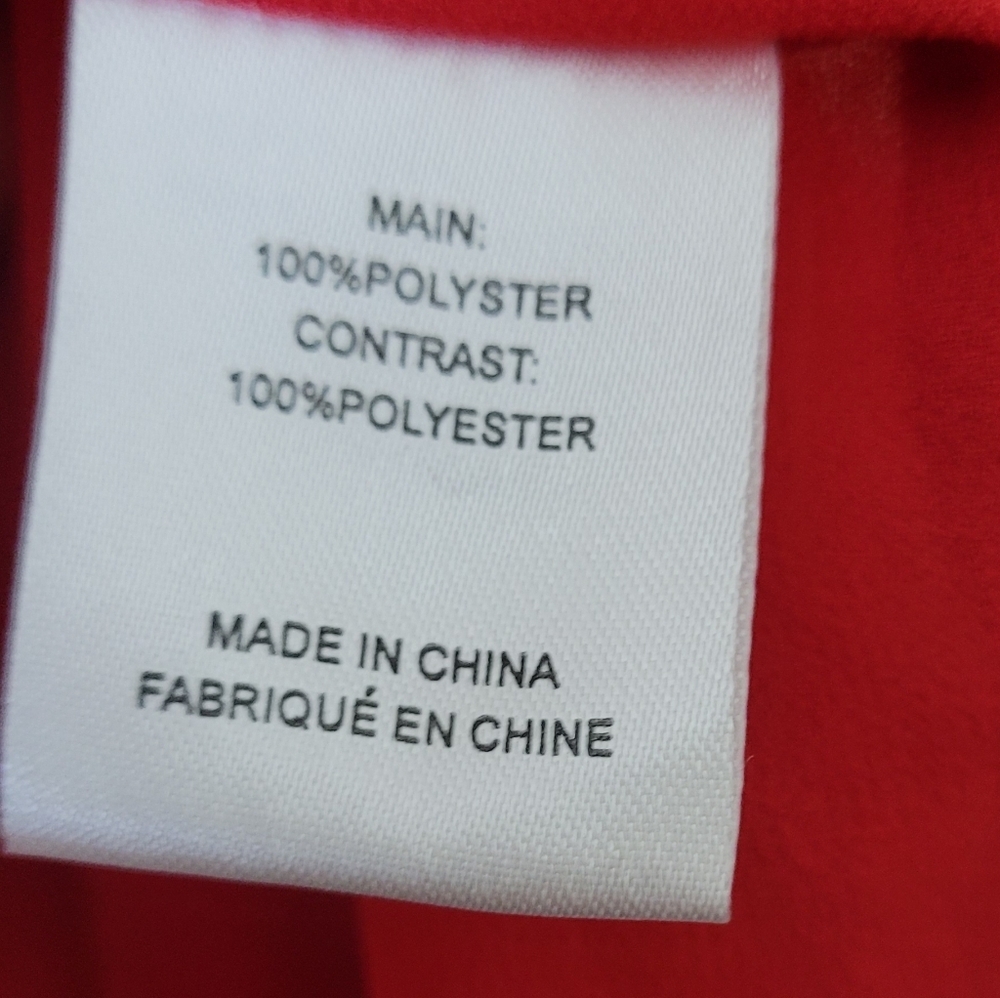 C/MEO Collective Wrap Dress In Red Asymmetrical Hem Size S - Picture 9 of 11